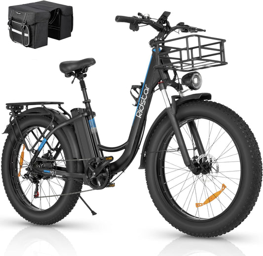 Ridstar MN26 1500W Unfoldable Fat Tire Mountain Ebike
