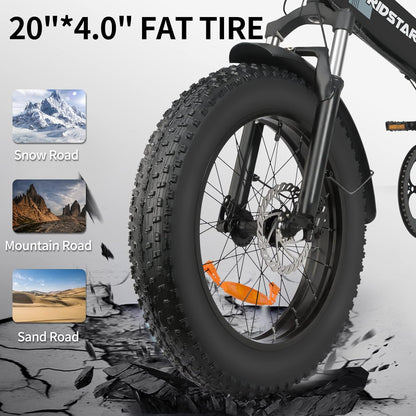 Ridestar H20 - 1000W Electric Mountain Bike