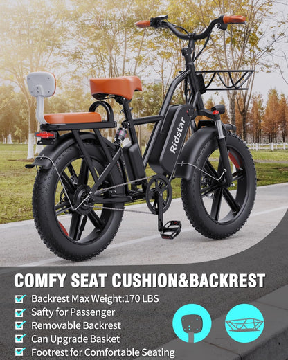 Ridestar FM00 -  2-Seater Fat Tire Electric Bike