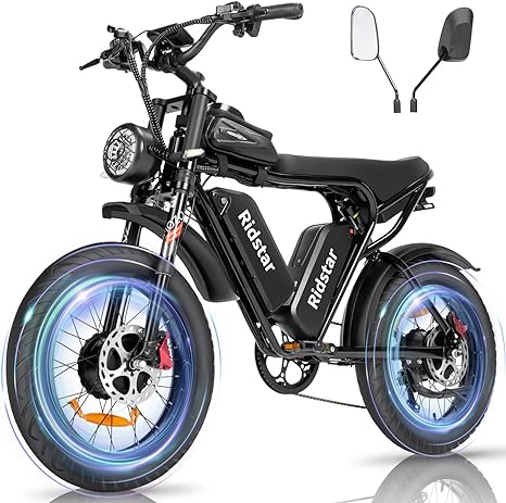 Ridstar Upgraded Q20Pro 2000W Fat Tire Electric Bicycle