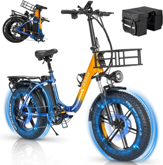 Ridstar MN20 1000W Fat Tire Folding Electric Bikes