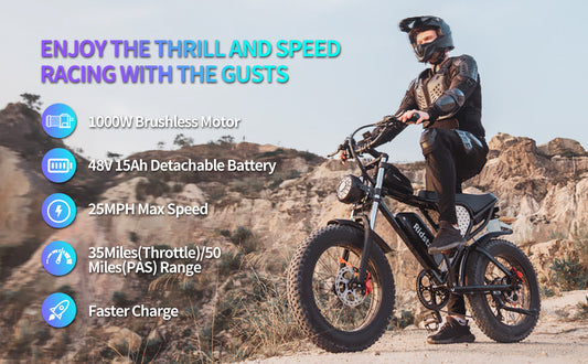 Ridestar H20 - 1000W Electric Mountain Bike